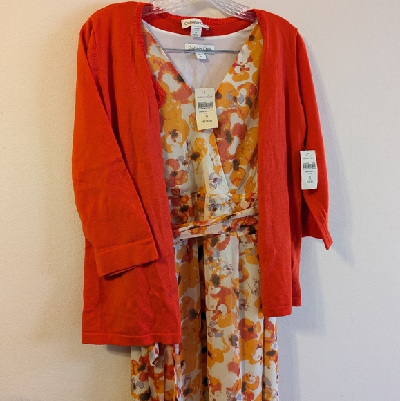 NWT Coldwater Creek Dress And Cardigan Set - Picture 2 of 7